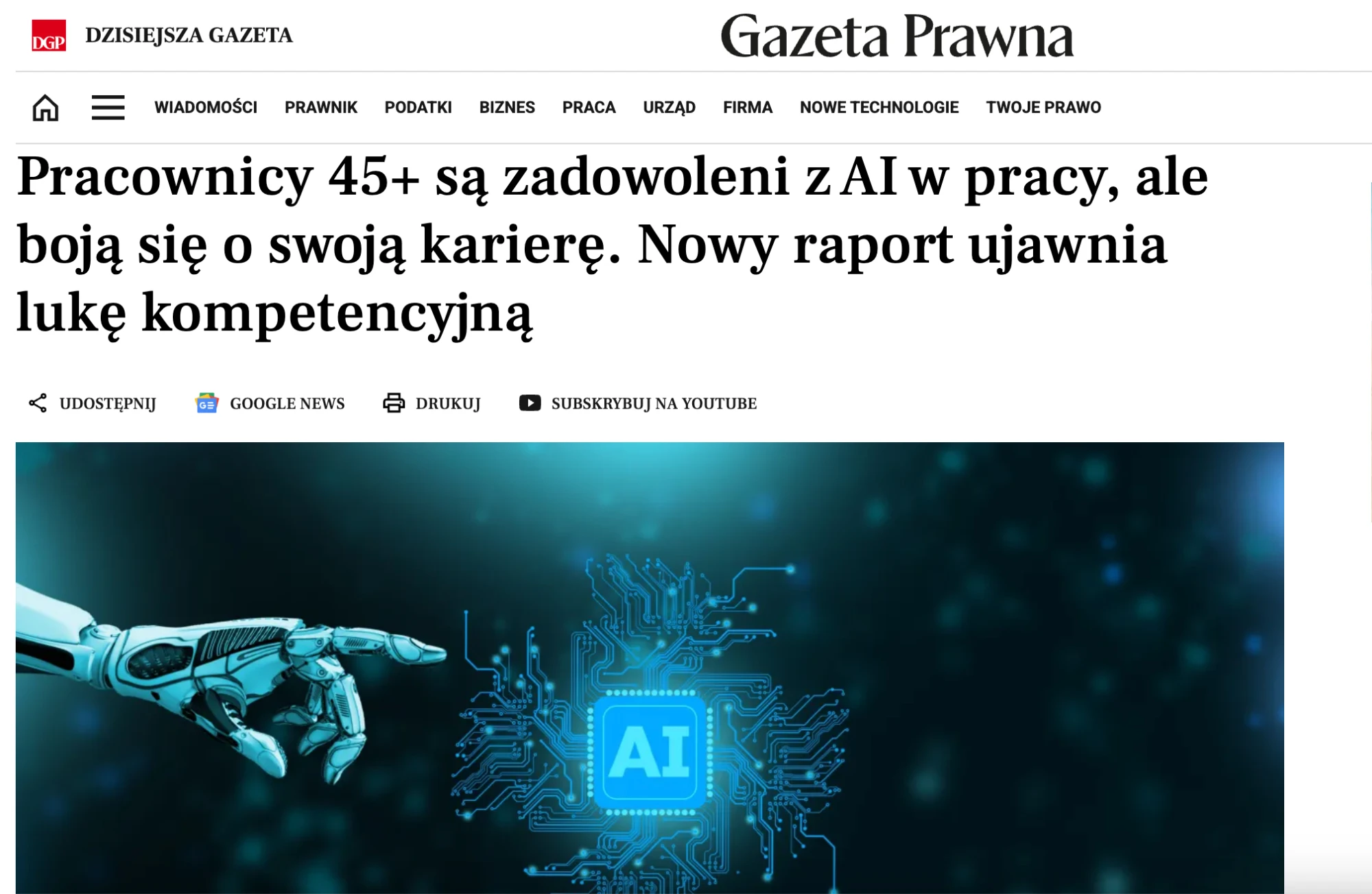 Gazeta Prawna o badaniu